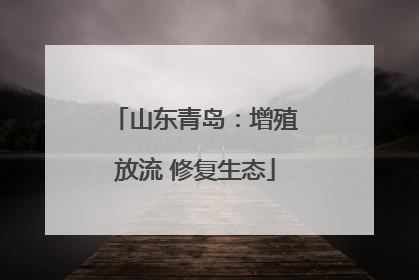 山东青岛：增殖放流 修复生态
