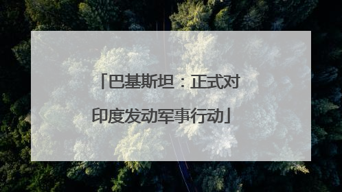 巴基斯坦：正式对印度发动军事行动
