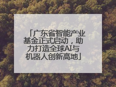 广东省智能产业基金正式启动，助力打造全球AI与机器人创新高地