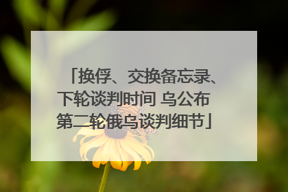 换俘、交换备忘录、下轮谈判时间 乌公布第二轮俄乌谈判细节