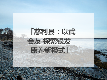 慈利县：以武会友 探索银发康养新模式