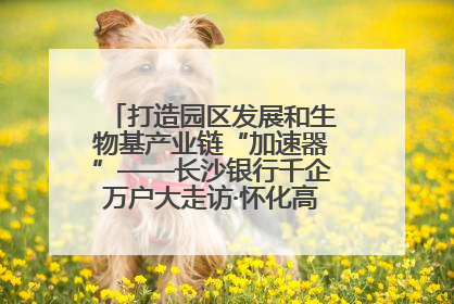 打造园区发展和生物基产业链“加速器”——长沙银行千企万户大走访·怀化高新区、生物基产业链专场活动举行