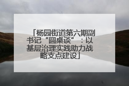 杨园街道第六期副书记“圆桌谈”：以基层治理实践助力战略支点建设