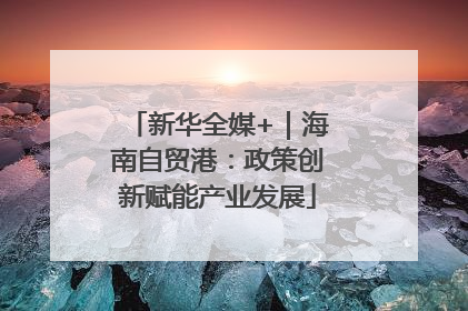 新华全媒+｜海南自贸港：政策创新赋能产业发展