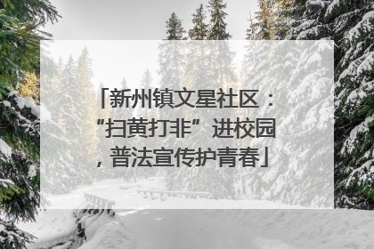 新州镇文星社区：“扫黄打非”进校园，普法宣传护青春