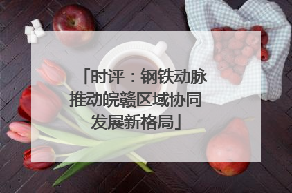 时评：钢铁动脉推动皖赣区域协同发展新格局