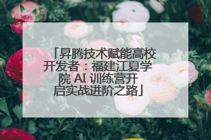 昇腾技术赋能高校开发者：福建江夏学院 AI 训练营开启实战进阶之路