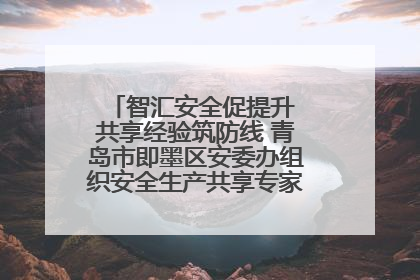 智汇安全促提升 共享经验筑防线 青岛市即墨区安委办组织安全生产共享专家现场观摩学习活动