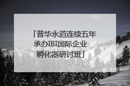 普华永道连续五年承办IBI国际企业孵化器研讨班