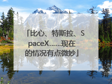 比心、特斯拉、SpaceX……现在的情况有点微妙