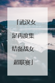 武汉女足再度集结备战女超联赛