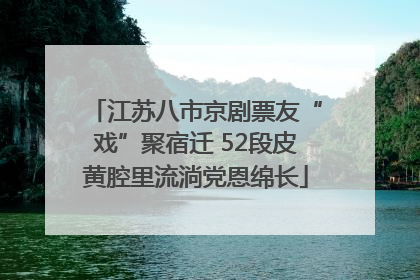 江苏八市京剧票友“戏”聚宿迁 52段皮黄腔里流淌党恩绵长