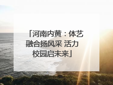 河南内黄：体艺融合扬风采 活力校园启未来