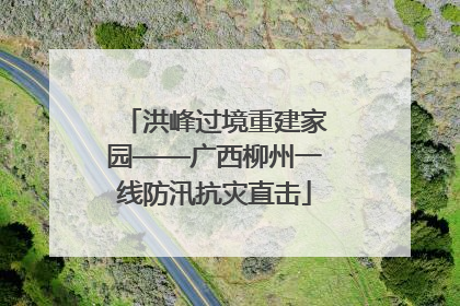 洪峰过境重建家园——广西柳州一线防汛抗灾直击