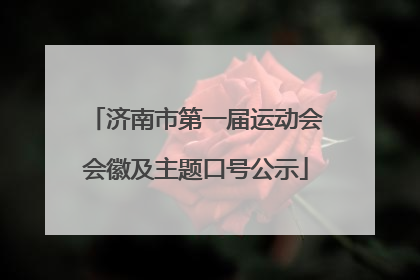 济南市第一届运动会会徽及主题口号公示