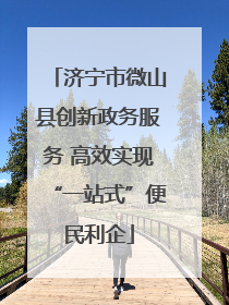 济宁市微山县创新政务服务 高效实现“一站式”便民利企