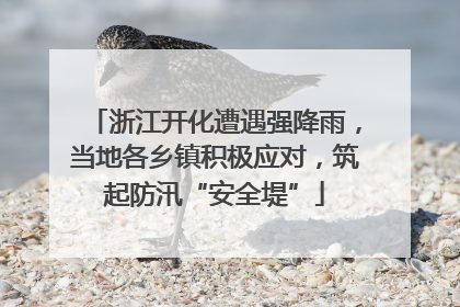 浙江开化遭遇强降雨，当地各乡镇积极应对，筑起防汛“安全堤”