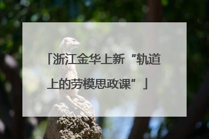 浙江金华上新“轨道上的劳模思政课”