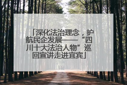 深化法治理念，护航民企发展——“四川十大法治人物”巡回宣讲走进宜宾