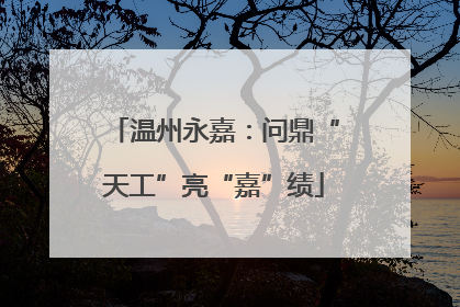 温州永嘉：问鼎“天工”亮“嘉”绩