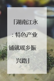 湖南江永：特色产业铺就瑶乡振兴路