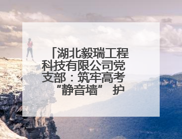 湖北毅瑞工程科技有限公司党支部：筑牢高考“静音墙” 护航学子逐梦路