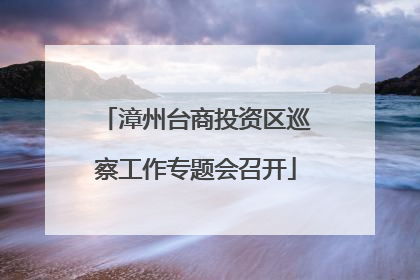 漳州台商投资区巡察工作专题会召开