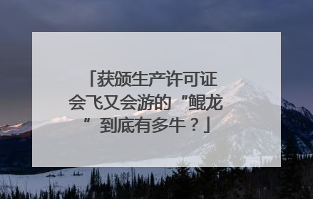 获颁生产许可证 会飞又会游的“鲲龙”到底有多牛？