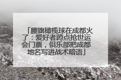 腰旗橄榄球在成都火了：爱好者蹲点抢世运会门票，俱乐部把成都地名写进战术暗语