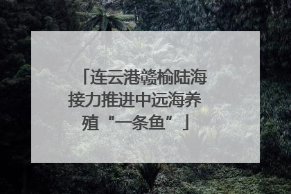 连云港赣榆陆海接力推进中远海养殖“一条鱼”