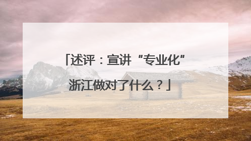 述评：宣讲“专业化” 浙江做对了什么？