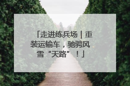 走进练兵场｜重装运输车，驰骋风雪“天路”！