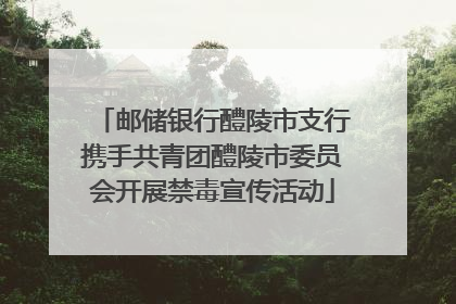 邮储银行醴陵市支行携手共青团醴陵市委员会开展禁毒宣传活动
