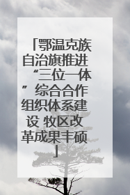鄂温克族自治旗推进“三位一体”综合合作组织体系建设 牧区改革成果丰硕