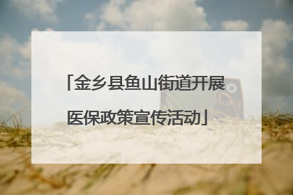 金乡县鱼山街道开展医保政策宣传活动