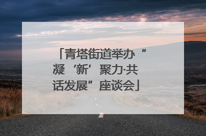 青塔街道举办“凝‘新’聚力·共话发展”座谈会