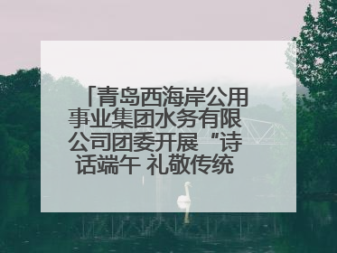 青岛西海岸公用事业集团水务有限公司团委开展“诗话端午 礼敬传统”主题活动