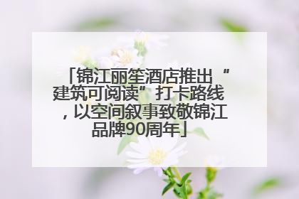 锦江丽笙酒店推出“建筑可阅读”打卡路线，以空间叙事致敬锦江品牌90周年