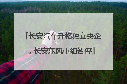 长安汽车升格独立央企，长安东风重组暂停
