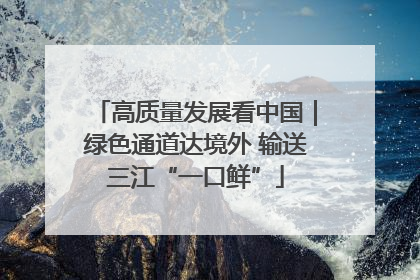 高质量发展看中国｜绿色通道达境外 输送三江“一口鲜”