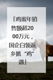 鸡蛋年销售额超2000万元，国企白领返乡抓“鸡”遇