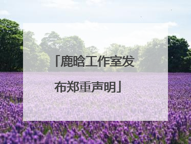 鹿晗工作室发布郑重声明