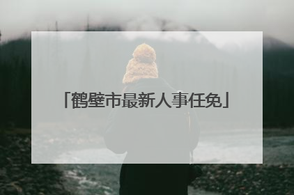 鹤壁市最新人事任免