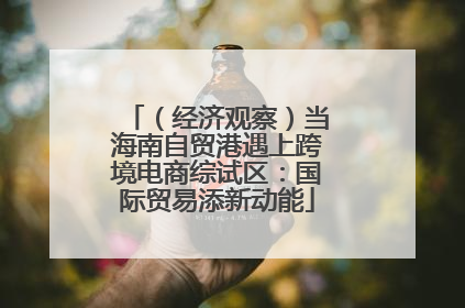 （经济观察）当海南自贸港遇上跨境电商综试区：国际贸易添新动能