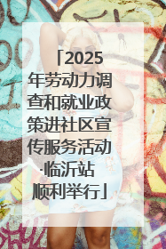 2025年劳动力调查和就业政策进社区宣传服务活动·临沂站 顺利举行