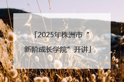 2025年株洲市“新阶成长学院”开讲