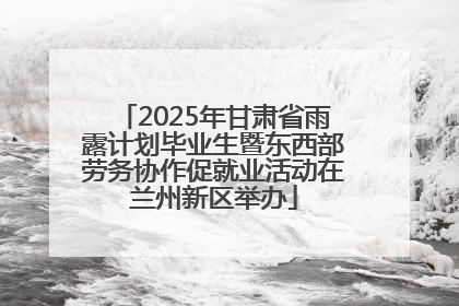 2025年甘肃省雨露计划毕业生暨东西部劳务协作促就业活动在兰州新区举办