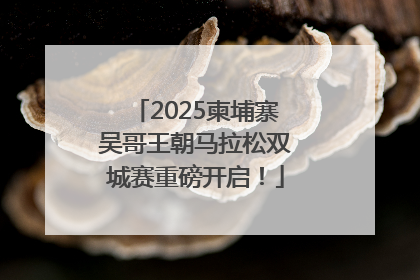 2025柬埔寨吴哥王朝马拉松双城赛重磅开启！