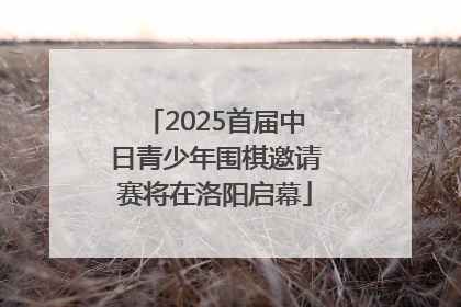 2025首届中日青少年围棋邀请赛将在洛阳启幕