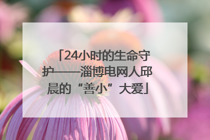 24小时的生命守护——淄博电网人邱晨的“善小”大爱